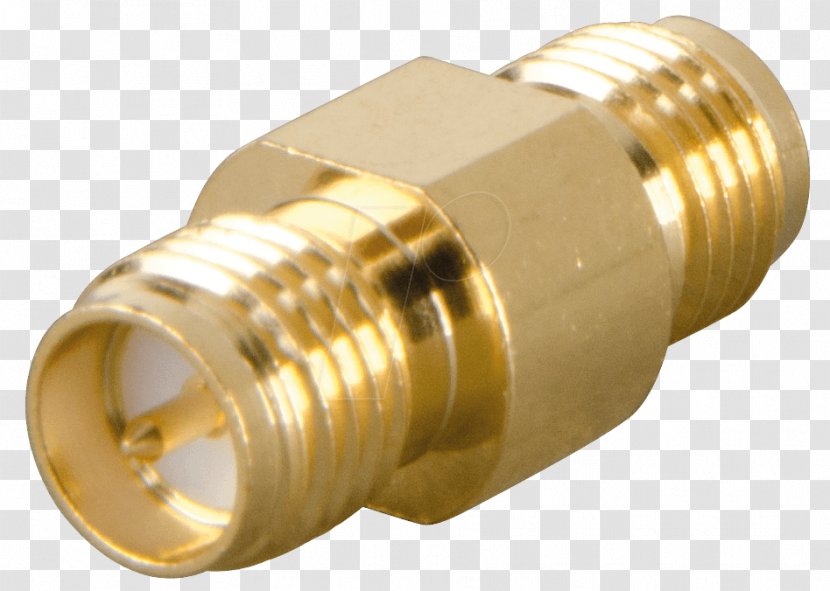 Electrical Connector SMA Brass Adapter RP-SMA - Sma Transparent PNG