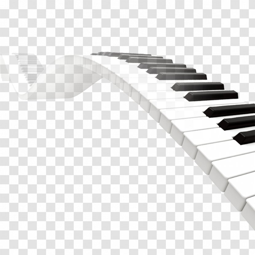 Musical Keyboard Piano - Flower - Artistic Transparent PNG