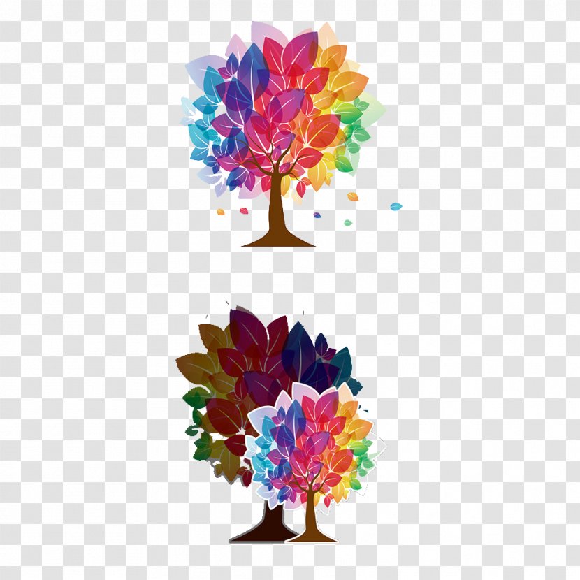 Tree Clip Art - Floristry - Hand-painted Dream Transparent PNG