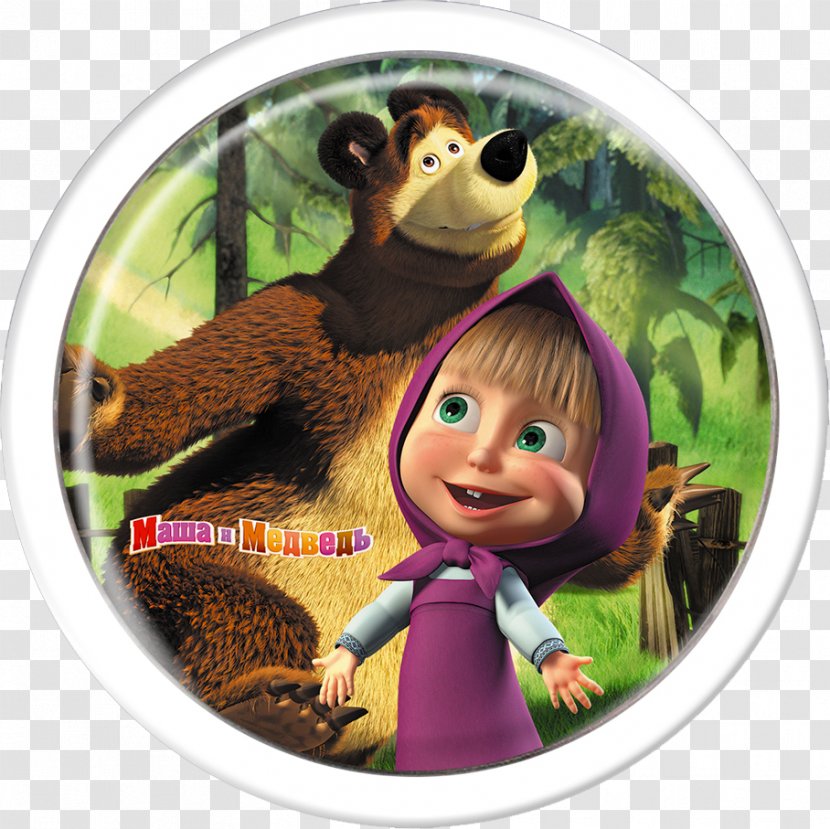 Masha And The Bear T-shirt Colouring Pages - Mammal - Medvedi Transparent PNG
