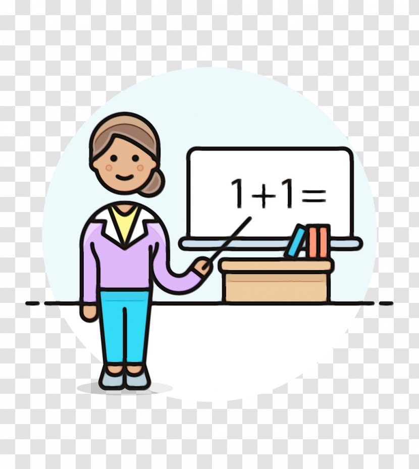 Teacher Cartoon - Diagram - Learning Transparent PNG