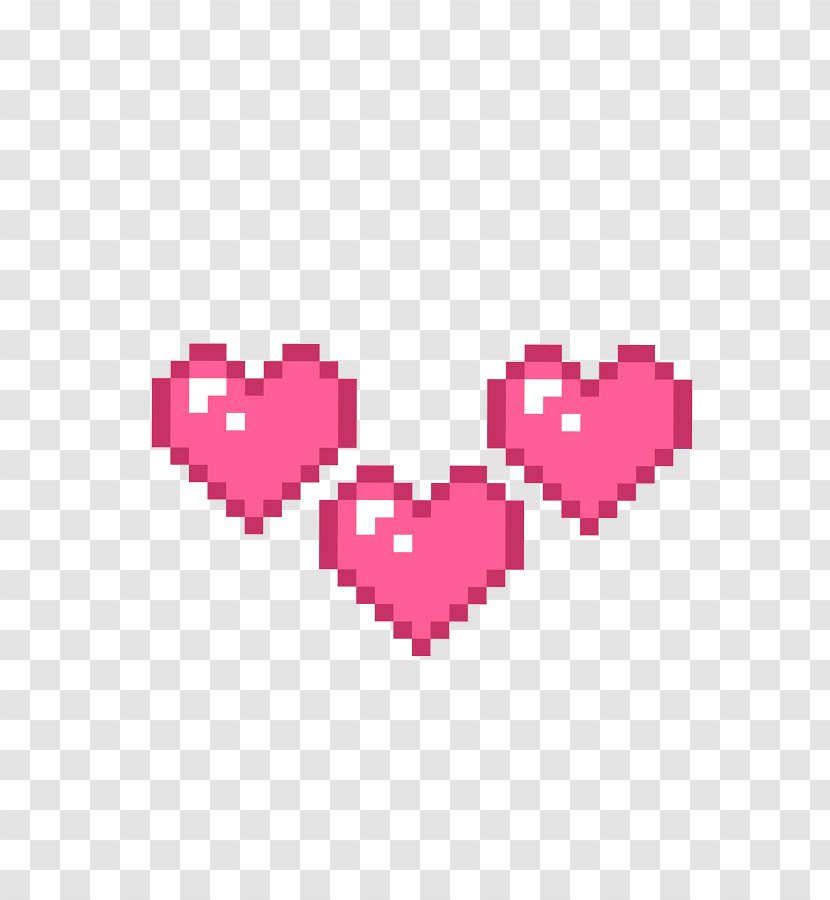 Mug Pixel Art Heart Coffee Cup Minecraft - Frame Transparent PNG