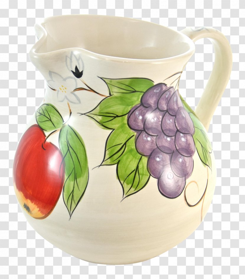 Jug Pitcher Glass Mug Ceramic - Fitz And Floyd Enterprises Llc Transparent PNG