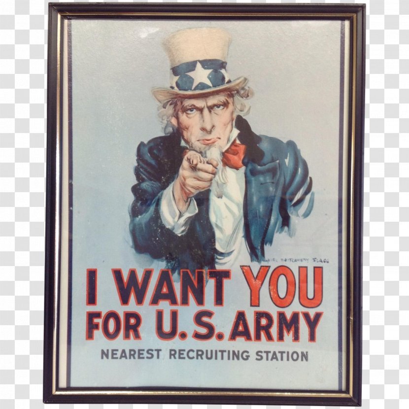 Uncle Sam I Want You United States Army Recruiting Command - Soldier Transparent PNG