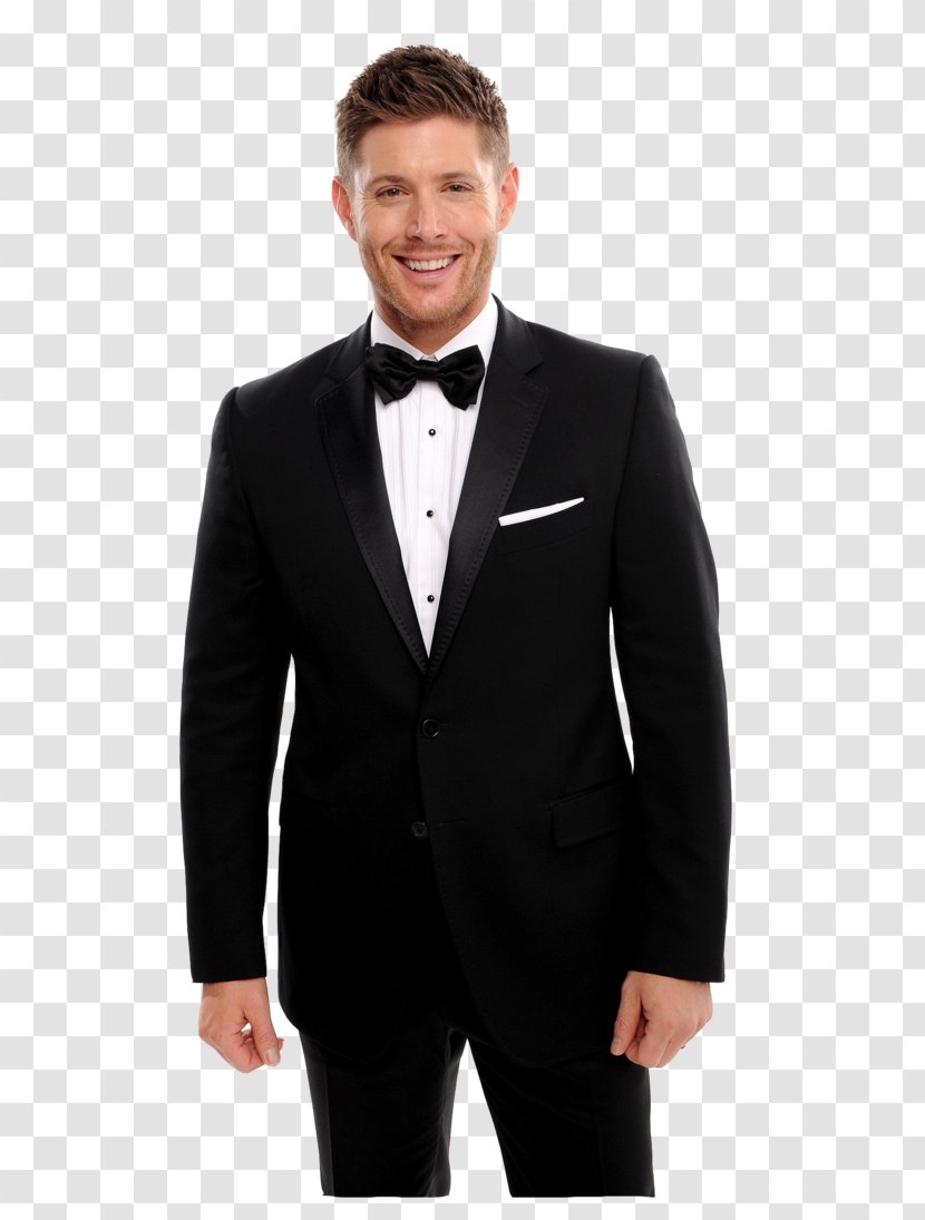 Jensen Ackles Supernatural Dean Winchester Tuxedo Critics' Choice Movie Awards - Button Transparent PNG