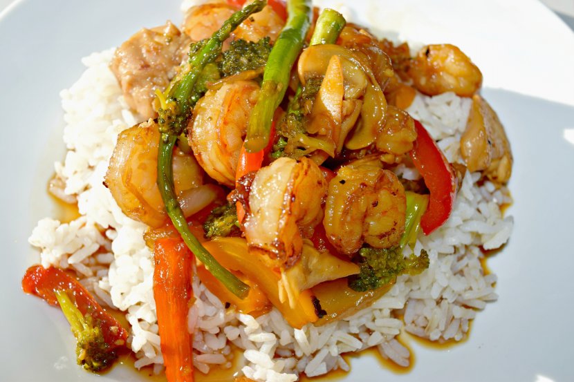 Asian Cuisine Sweet And Sour Thai Fried Rice Stir Frying - Curry - Shrimps Transparent PNG