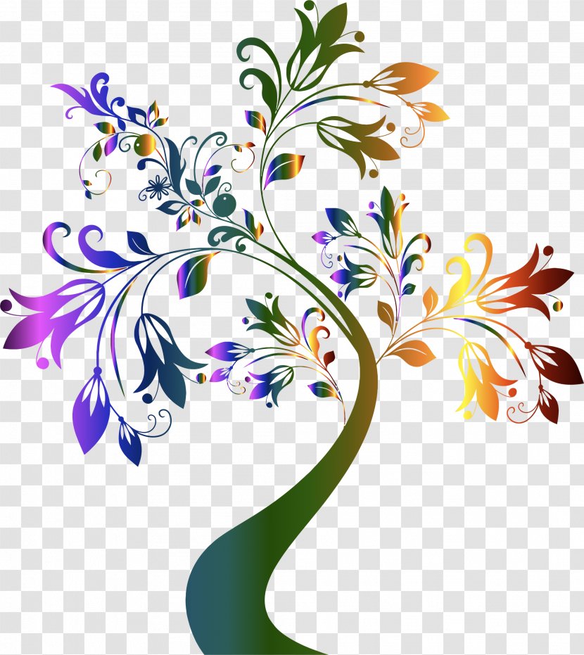Tree Flower Clip Art - Floral Design - Vector Transparent PNG