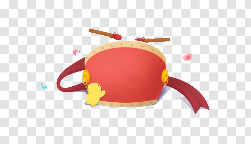 Drum Percussion - Yellow - Red Transparent PNG
