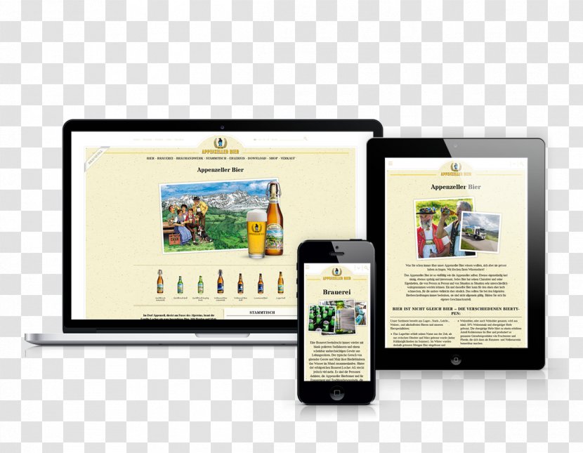 Responsive Web Design Brauerei Locher Digital Marketing - Intranet Transparent PNG