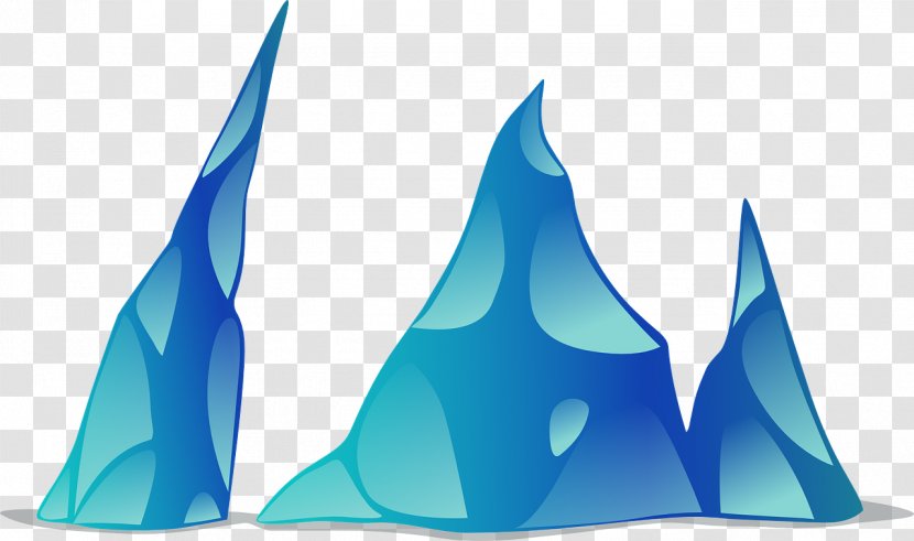 Iceberg Clip Art - Triangle - Blue Transparent PNG