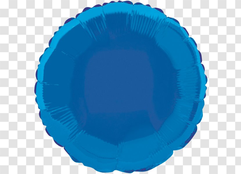 Round Foil Helium Balloon Blue Party BoPET - Electric Transparent PNG