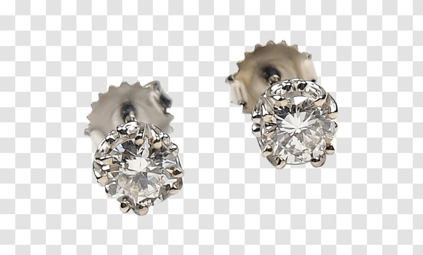 Earring Jewellery Brilliant Diamond Gemstone - Gold Transparent PNG