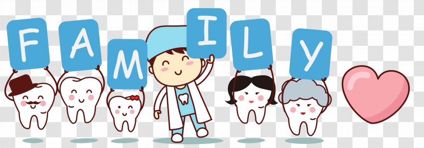 Human Tooth Cartoon Illustration - Teeth Dentist Decoration Pattern Transparent PNG