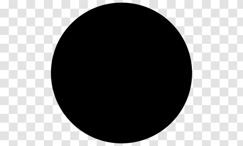 Circle Disk Symbol - Black And White - UMRAH Transparent PNG