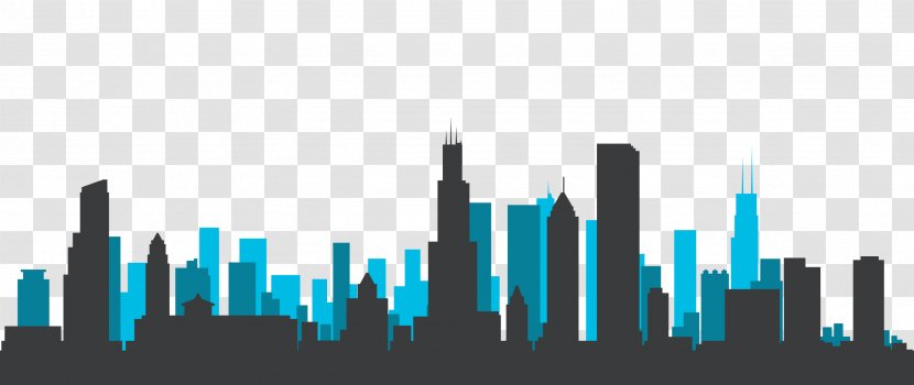 Chicago Skyline Silhouette Royalty-free - Metropolitan Area Transparent PNG