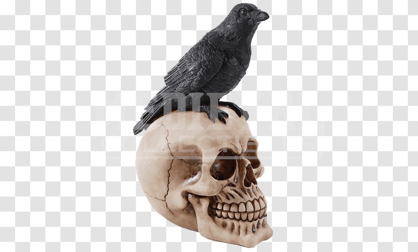 The Raven Figurine Common Halloween - Art - Perched Overlay Transparent PNG
