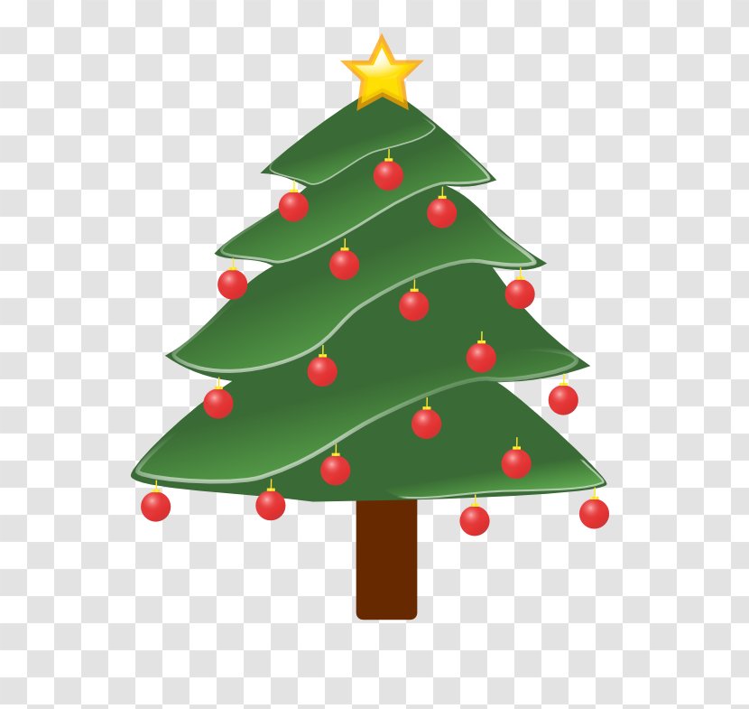 Evergreen Pine Christmas Tree Clip Art - Family - Xmas Transparent PNG