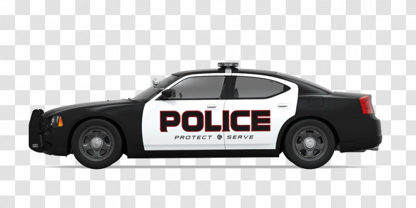 Police Car Dodge Charger Officer - Black Side Transparent PNG