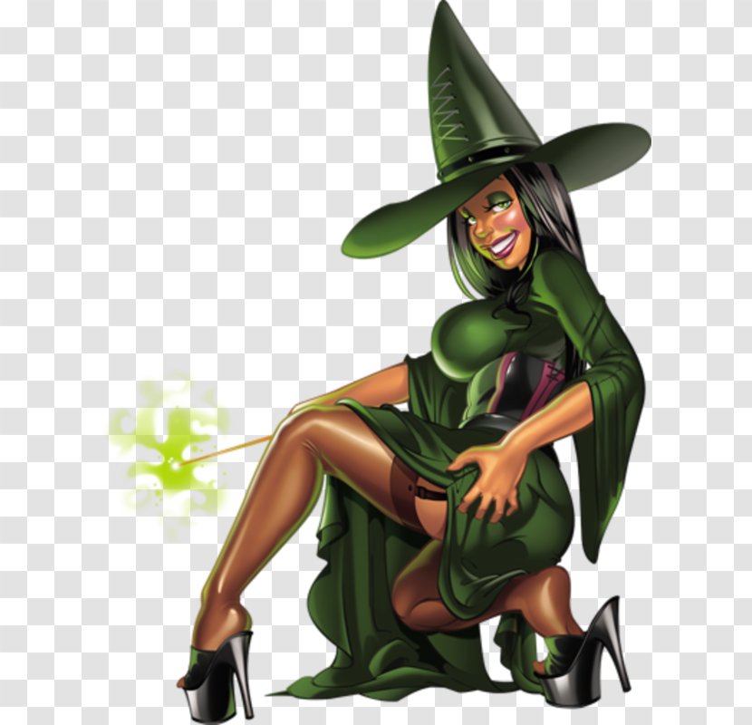 Green Witch - Flower - Cartoon Transparent PNG