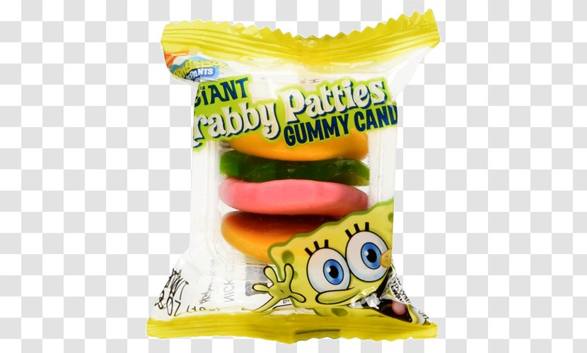 Gummi Candy Bob Esponja Gummy Bear Krabby Patty - Lollipop Transparent PNG
