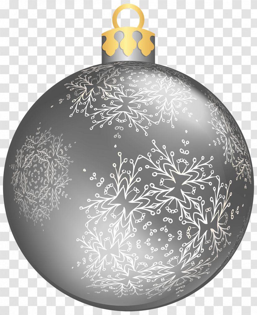 Christmas Ornament Decoration Clip Art - Ball - Silver Transparent Images Transparent PNG
