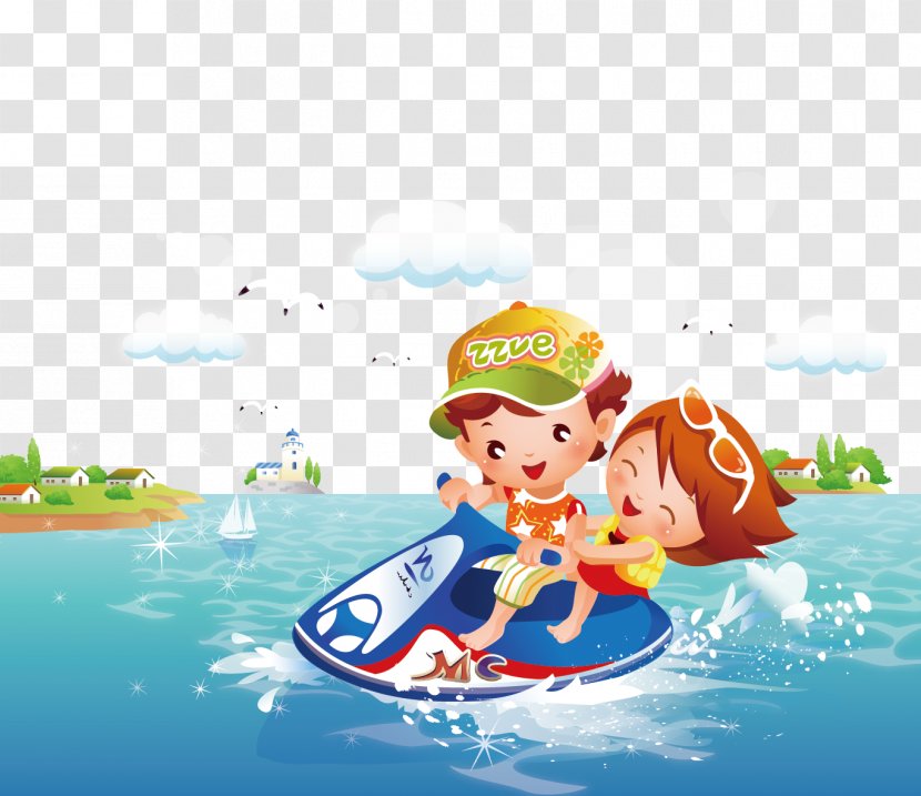 Childrens Games Cartoon Icon - Offshore Yacht Transparent PNG