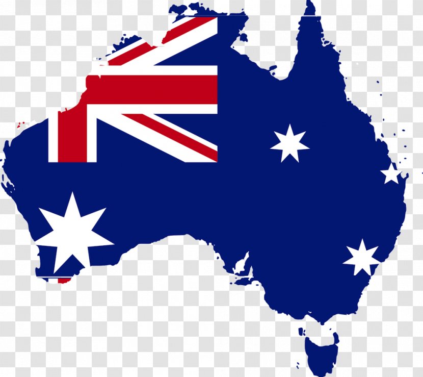 Flag Of Australia Map Collection City Melbourne - Atlas Transparent PNG