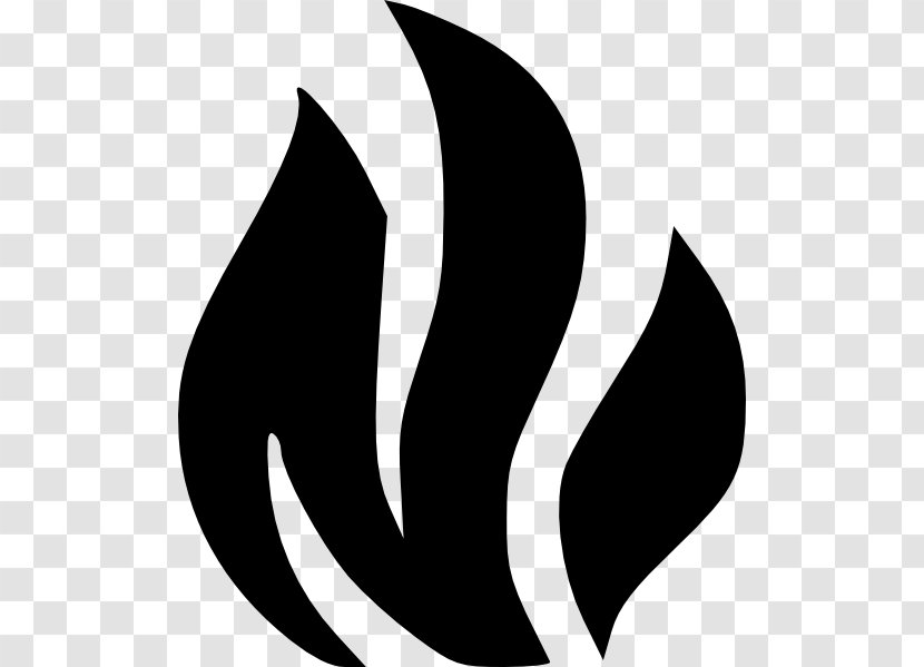 Flame Clip Art - Monochrome - Frie Transparent PNG