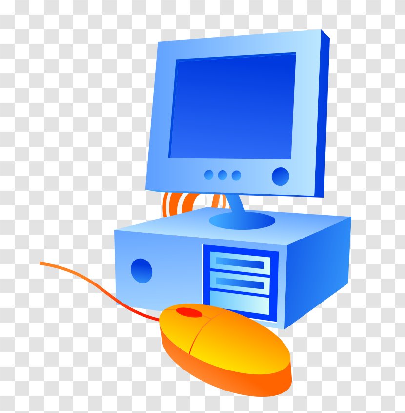 Computer Mouse Desktop Computers Personal - Multimedia - Cartoon Blue Transparent PNG