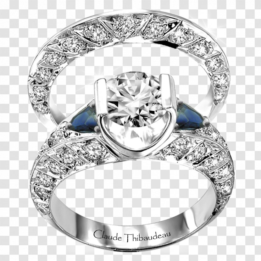 Wedding Ring Sapphire Silver Platinum - Body Jewellery Transparent PNG