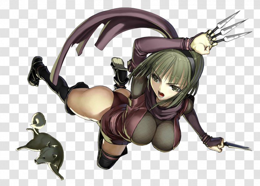 Kunoichi Ninja ACG Dōjin - Watercolor Transparent PNG