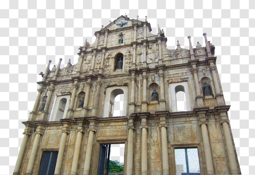 Ruins Of St. Paul's Fortaleza Do Monte Hong Kong Hotel Zhuhai - Parish - Landmarks Transparent PNG