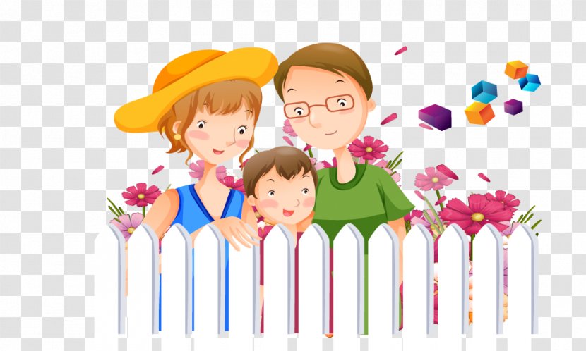 Cartoon Poster Download - Floristry - Stained Family Transparent PNG