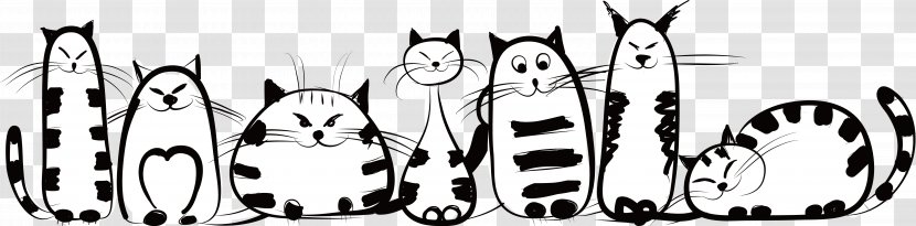 Cat Kitten Felidae Drawing - Brand - Creative Stick Figure Transparent PNG