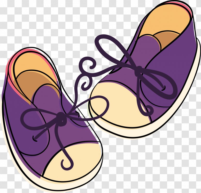 purple infant shoes