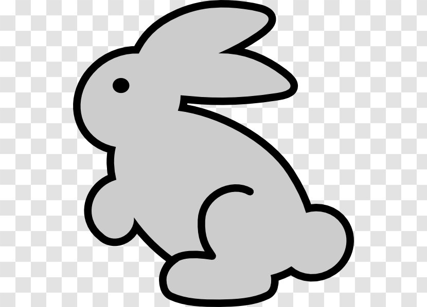 Easter Bunny Rabbit Hare Clip Art - Line - Chocolate Cliparts Transparent PNG