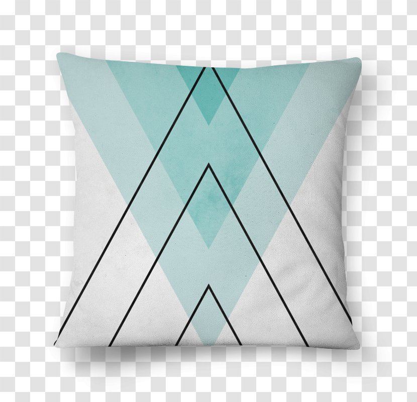 Product Design Throw Pillows Line - Triangle - Minimalista Moderno Transparent PNG