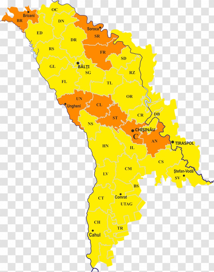Yellow Moldova Country Синоптика .md Transparent PNG
