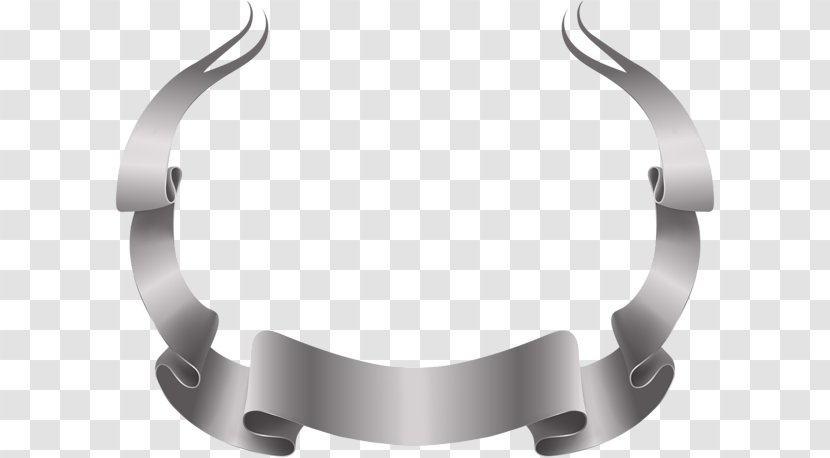 Silver Web Banner Material - Ribbon Free Download Transparent PNG