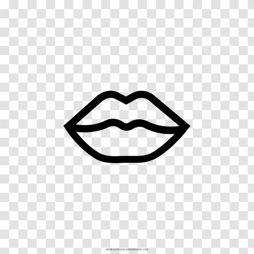 Drawing Kiss Coloring Book Lip Love - Logo Transparent PNG