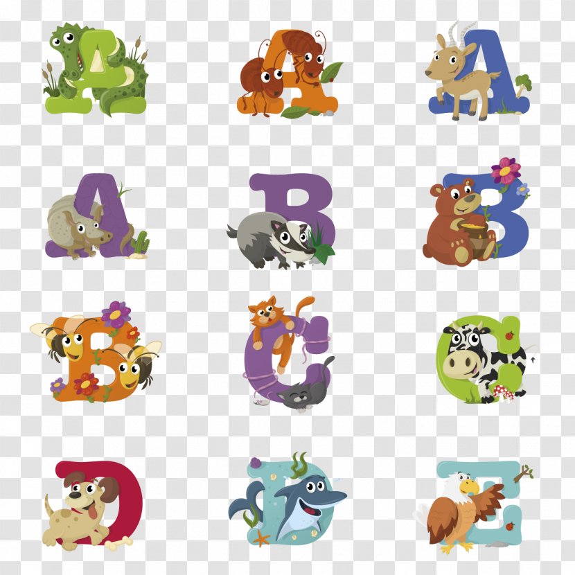 Alphabet Letter Animal Clip Art - Child Transparent PNG
