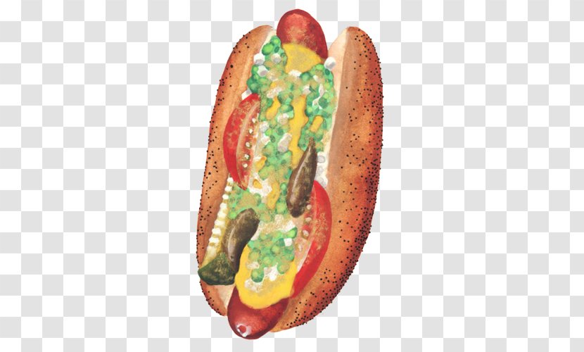 Hot Dog Ice Cream Hamburger Fast Food - Street - Dogs, Hand Painting Material Picture Transparent PNG