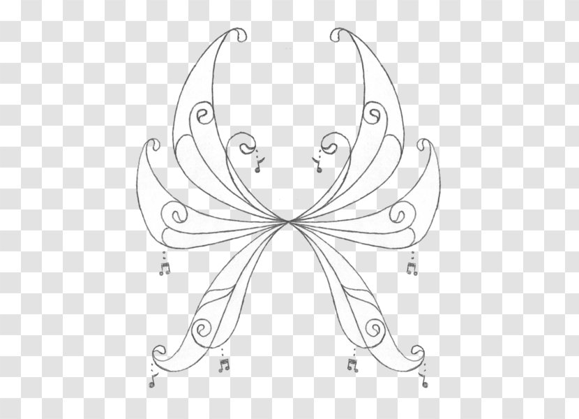 Butterfly /m/02csf Clip Art Drawing Line - Black Transparent PNG