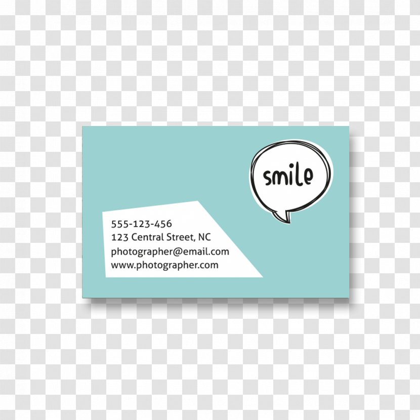 Brand Product Design Font - Turquoise - Corporate Identity Card Transparent PNG