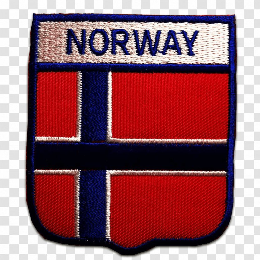 Norway Embroidered Patch Embroidery Iron-on Appliqué - Sewing - Flag Transparent PNG