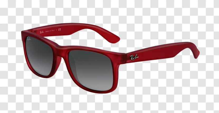 Ray-Ban New Wayfarer Classic Aviator Sunglasses - Red - Disabilities Transparent PNG