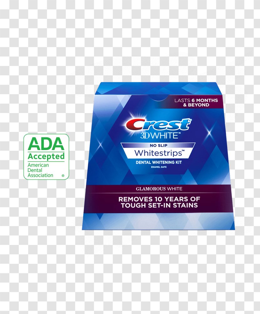 Crest Whitestrips Tooth Whitening American Dental Association Orthodontics - Enamel - Strips Transparent PNG