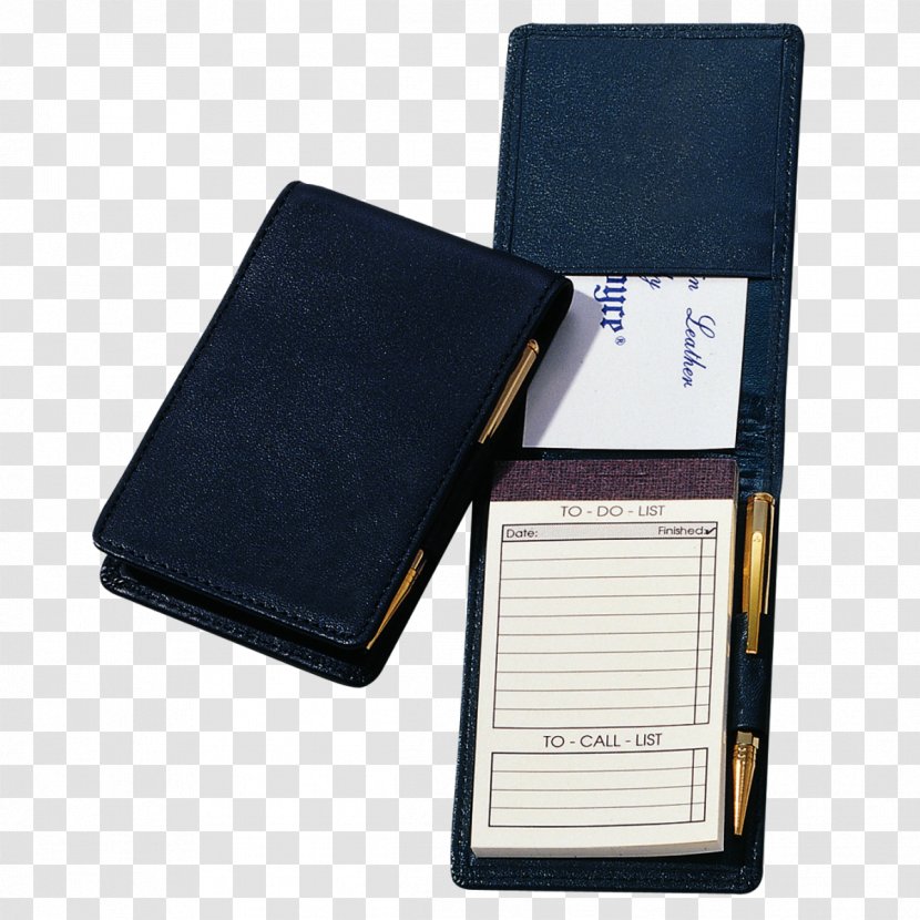 Paper Police Notebook Wallet Book Cover - Nappa Leather Transparent PNG