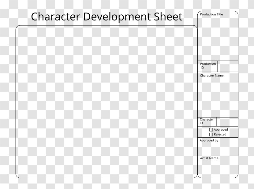 Document White Line - Character Design Templates Transparent PNG