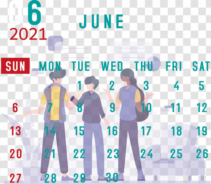 June 2021 Calendar 2021 Calendar June 2021 Printable Calendar Transparent PNG